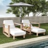 Amilcare Chaise Lounge with Adjustable Backrest Set of 2|HULALA HOME - 2 of 4