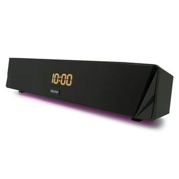 Dolphin Audio 16-Inch Portable Bluetooth® Sound Bar with Alarm and Clock.