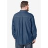 Boulder Creek by KingSize Men's Big & Tall Long Sleeve Denim And Twill Shirt - 3 of 4