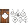 Manual Woodworkers and Weavers Quatrefoil Inspired Sayings Wall Sign Set of 6 Uplifting Quotes Rustic Decorative Plaques - 2 of 3