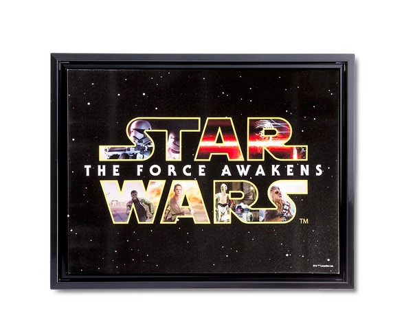 Star Wars Episode 7 Force Awakens 18x14 Framed Canvas