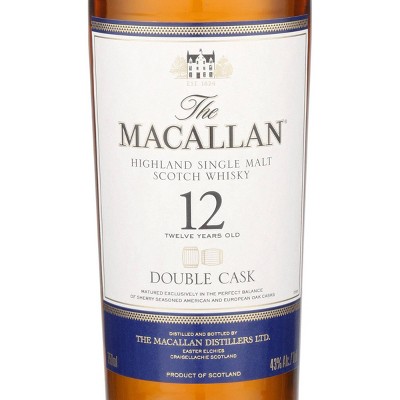 The Macallan 12yr Double Cask Single Malt Scotch Whisky - 750ml Bottle