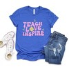 Simply Sage Market Women's Teach Love Inspire Flowers Short Sleeve Graphic Tee - 3 of 4