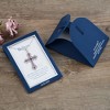 Anna-Kaci Purple Lavender Rhinestone Celtic Cross Necklace with Religious Message Card & Envelope Jewelry Gift - 4 of 4