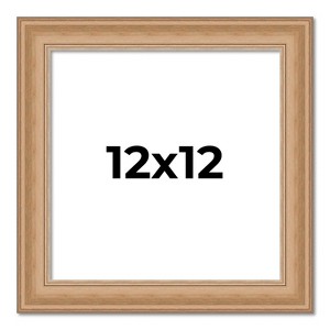 PosterPalooza | Square Weathered Yellow Picture Frame - UV Acrylic, Foam Board Backing, Hanging Hardware - 1 of 4