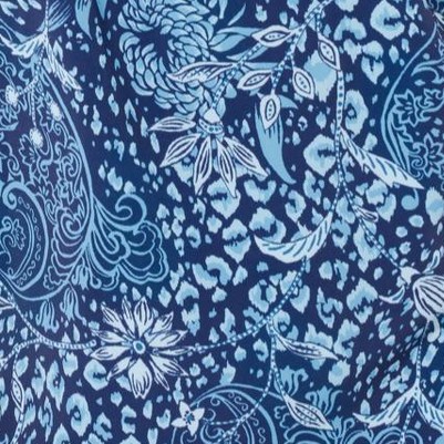 navy animal paisley