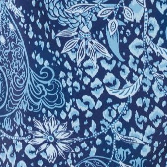 navy animal paisley