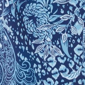 navy animal paisley