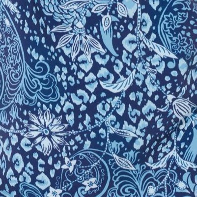 navy animal paisley