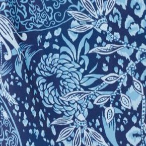 navy animal paisley