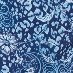 navy animal paisley
