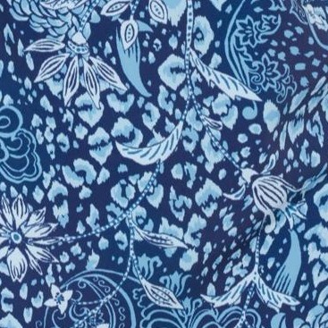 navy animal paisley