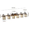 Crystal Bathroom Vanity Light， Modern Bathroom Vanity Light Fixtures Over Mirror Modern Crystal Vanity Lighting - 4 of 4