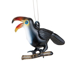 Gallerie II Toucan Glass Christmas  Christmas XMAS Ornament - 1 of 2