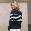 Women's Navy Nautical Long Sleeve Cardigan - Cupshe - 4 of 4
