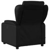 vidaXL Black Faux Leather Massage Recliner Chair - Manual Reclining Armchair For Elderly With Vibration, Cup Holders, Storage - 4 of 4