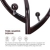 Bekrvio 74” Freestanding Solid Wood Coat Rack Tree with Hooks,Heavy Duty Standing Coat Tree with Round Base for Clothes/Hat in Entryway Bedroom - 4 of 4