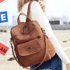 Backpack Purse for Womens Waterproof PU Leather Backpacks - 3 of 4