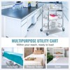 VEVOR Lab Rolling Cart, 3-Shelf Stainless Steel Rolling Cart, Lab Serving Cart , Dental Utility Cart , Lab,  Hospital, Salon, 26.38"x15.55"x34.13" - 3 of 4