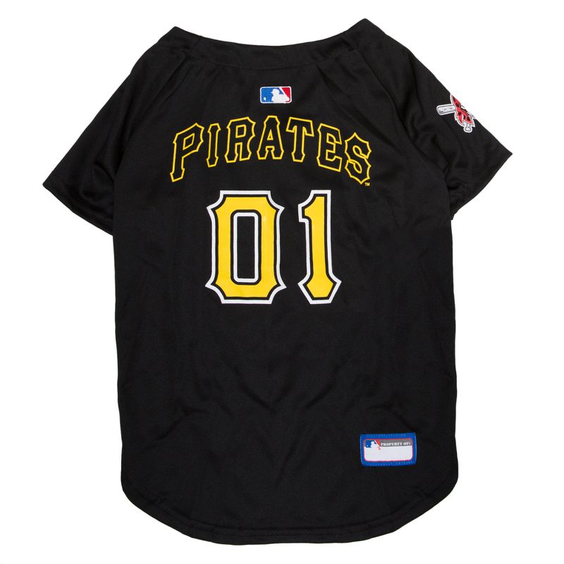 MLB Pittsburgh Pirates Pets First Pet Baseball Jersey - Black L, 1 of 6