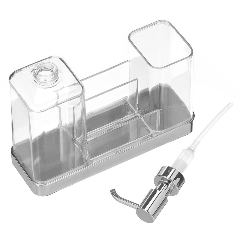 mDesign Plastic Kitchen Sink Countertop Liquid Soap Dispenser, 5 of 7