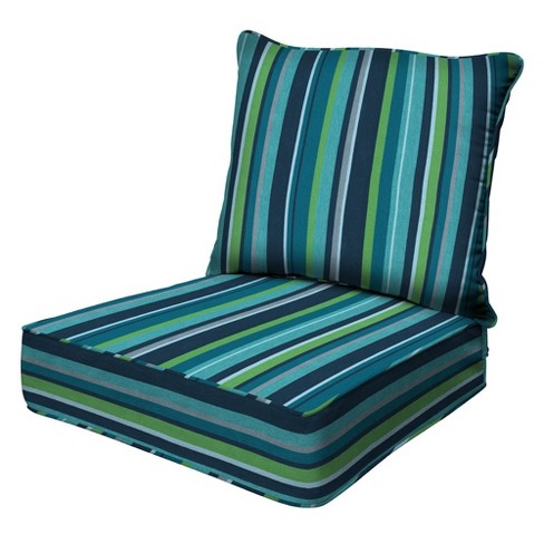 Honeycomb Outdoor Deep Seating Cushion Set Stripe Poolside Target