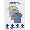 KingSize Men's Big & Tall Cotton V-Neck Undershirt 3-Pack - image 3 of 4