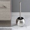 Globe Design Toilet Brush and Holder Stainless Steel - Bath Bliss - 4 of 4