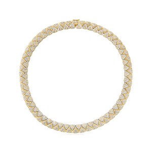 Ross-Simons 2.00 ct. t.w. Diamond Collar Necklace in 18kt Gold Over Sterling - 1 of 4