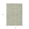 Artichoke Green And Ivory Geometric Washable Indoor Outdoor Area Rug - 3 of 4
