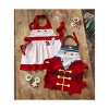 tagltd Nutcracker Themed Pink with Red Trim Cotton Child Sized Apron with Pocket - 2 of 2