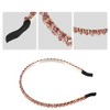 Unique Bargains Women's Hairband 2 Rows Rhinestone Headband 0.31 Inch Wide 1 Pc - 4 of 4