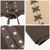 INSPIRE CHIC Women's Elastic Wide Corset Vintage Lace-up Tied Cinch Waspie Waist Belts 1Pc - 3 of 4