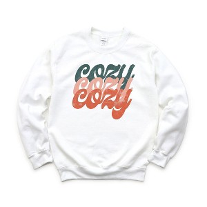 Simply Sage Market Women's Graphic Sweatshirt Retro Cozy Stacked Colorful - 1 of 2