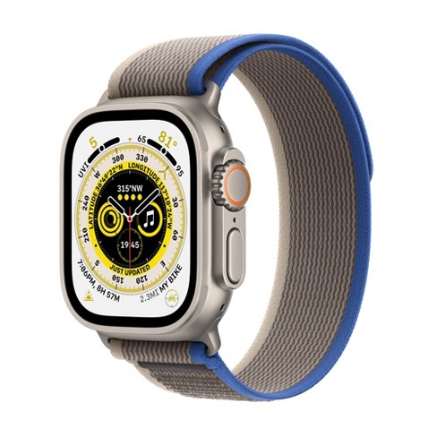 Buy Apple Watch Ultra 2 GPS + Cellular, 49mm Titanium Case with Blue/Black  Trail Loop - S/M - Apple (IN)
