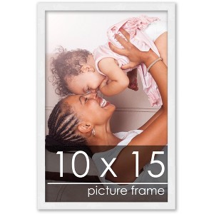 PosterPalooza | 10x15 Wood Frame with UV Acrylic, 6 Finishes: Black, White, Bronze, Silver, Wood, Mahogany - 1 of 4