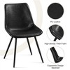 Yaheetech Set of 4 Urban Style Dining Chairs with Metal Legs for Kitchen Dining Room Living Room Office - 4 of 4