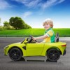 White Licensed Aston Martin 12V Kids Ride On Car With Remote Control Dual 25W Motors Led Lights Music And Safety Belt For Ages 3 To 8 White - 2 of 4