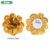 Unique Bargains Alloy Satin Fabric Big Rose Flower Dainty Brooches Pins 1 Pc - 3 of 4