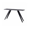 Acacia Wood Live Edge Console Table with Angled Metal Legs and Contemporary Style - 4 of 4