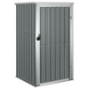 VidaXL Garden Tool Shed Gray 34.6"x35"x63.4" Galvanized Steel - 2 of 4