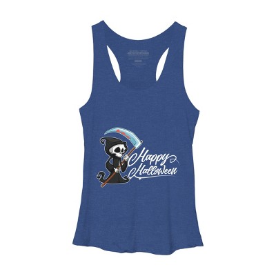 Women's Design By Humans HAPPY HALLOWEEN - Special Edition By wedenote Racerback Tank Top