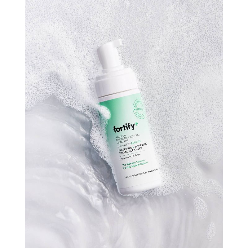 Fortify+ Natural Germ Fighting Skincare Purifying and Renewing Facial Cleanser - Unscented - 5.07 fl oz, 3 of 13