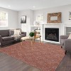 Washable Solid Jacquard Area Rug - Non-Slip Foldable Low Pile Carpet for Bedroom, Living Room, Nursery, Contemporary Throw Rug - 4 of 4