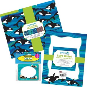 Barker Creek Get Organized File Folders - Whales: Cute Decorative Organizer, Multicolor, Cardstock, 100 Sheet Capacity - 1 of 4