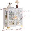 Kings Brand Furniture Cataleya 3-Tier Curio Cabinet – Modern Display Case with Storage Shelves for Figures & Collectibles - 2 of 4
