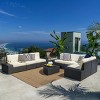 Outdoor Wicker Sectional Sofa Set with Cushions, 8-Piece Modular Patio Lounge Set with Coffee Table-Maison Boucle - 2 of 4