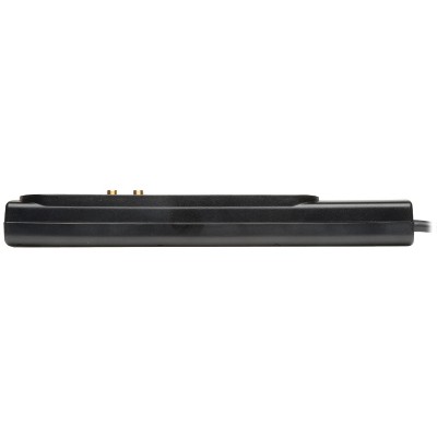 Tripp Lite 12-Outlet Black Surge Protector with Alarm and Data Line Protection