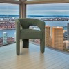 Jofran,Sven Modern Contemporary Upholstered Three-Leg Curved Back Dining Chair - 2 of 4