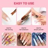 Saviland 7-Piece Kolinsky Acrylic Nail Brushes with Rose Gold Handles - Sizes 4-16 - 3 of 4